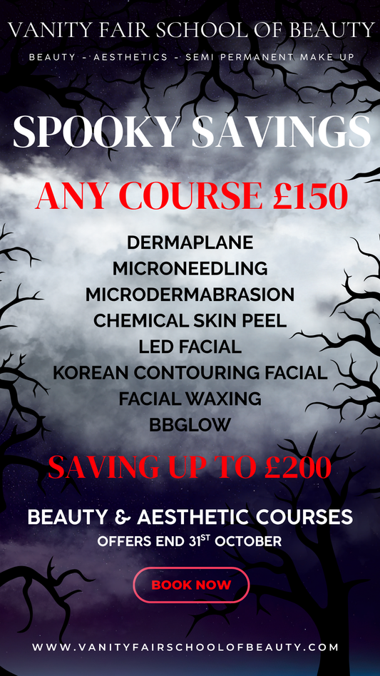 HALLOWEEN OFFERS - BOOK ANY COURSE FOR £150