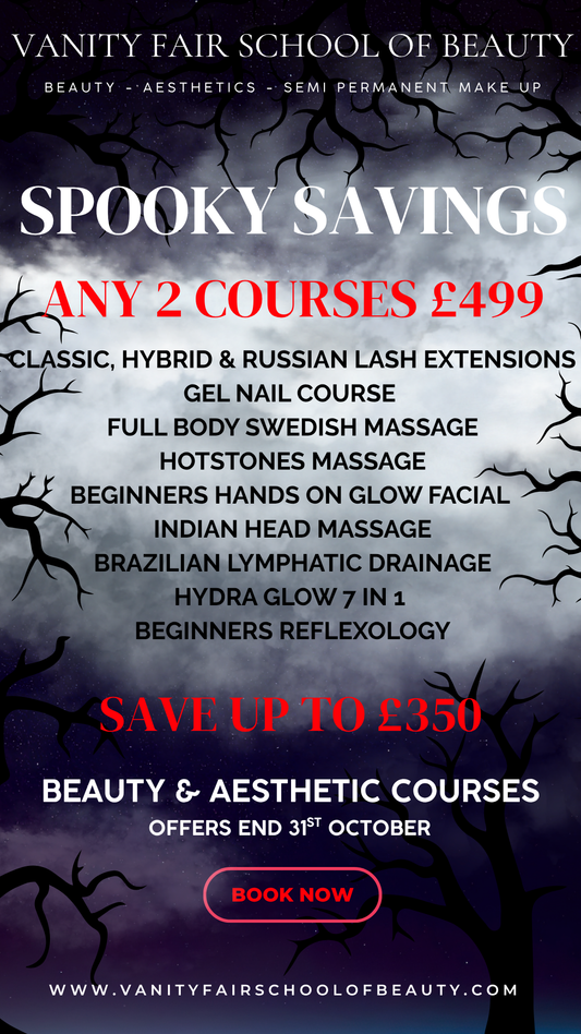 HALLOWEEN OFFERS - BOOK ANY 2 COURSES FOR £499