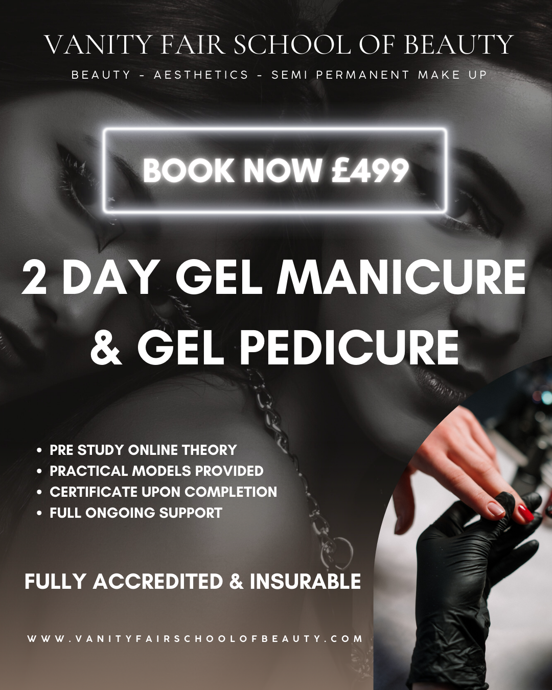 Gel manicure & gel pedicure Training Course